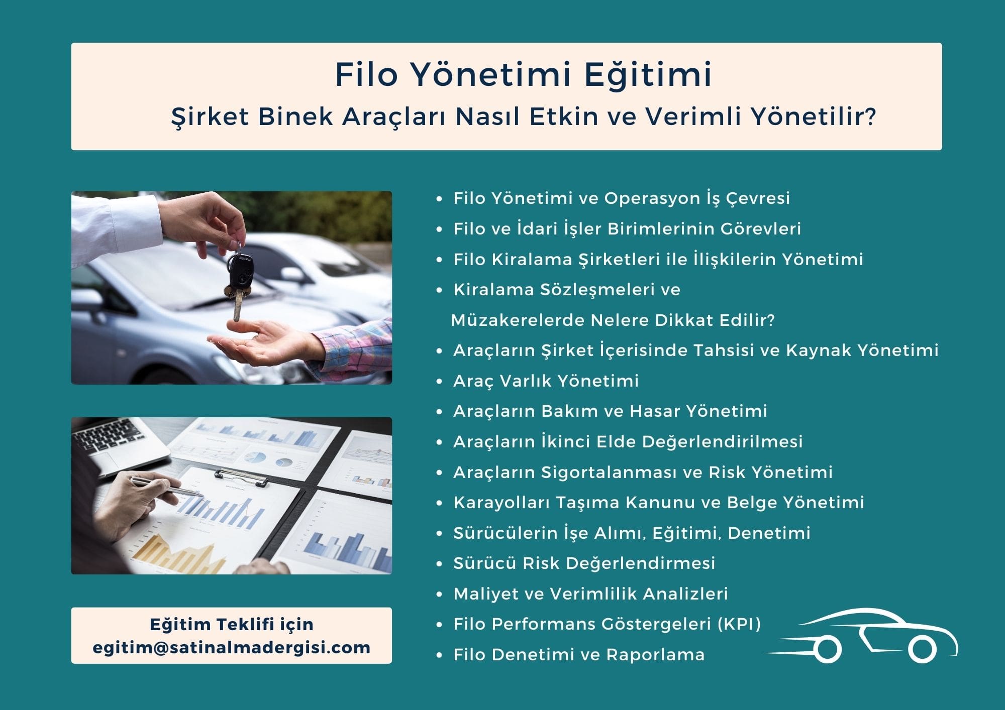 Eğitim Filo Yönetimi Binek Araç Kiralama Satın Alma İdari İşler