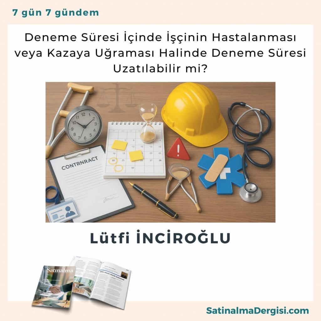 Deneme Süresi İçinde İşçinin Hastalanması Veya Kazaya Uğraması Halinde Deneme Süresi Uzatılabilir Mi Satınalma Dergisi 7 Gün 7 Gündem