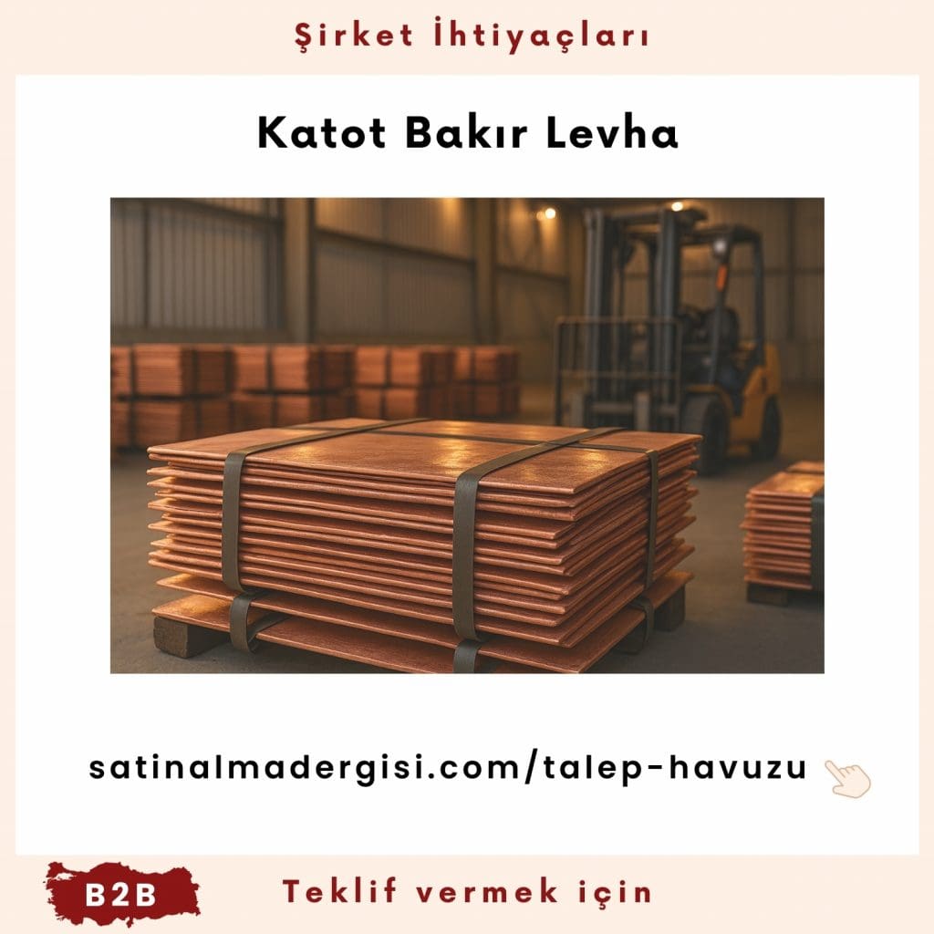 Alım Talebi Katot Bakır Levha