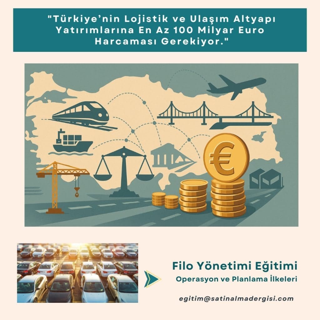 Filo Yönetimi Eğitimi Operasyon Ve Planlama İlkeleri Haber Türkiye’nin Lojistik Ve Ulaşım Altyapı Yatırımlarına En Az 100 Milyar Euro Harcaması Gerekiyor.