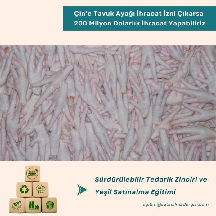 Sürdürülebilir Tedarik Zinciri ve Yeşil Satınalma Eğitimi_Haber_Çin’e Tavuk Ayağı İhracat İzni Çıkarsa 200 Milyon Dolarlık İhracat Yapabiliriz Sürdürülebilir Tedarik Zinciri Ve Yeşil Satınalma Eğitimi Haber çin’e Tavuk Ayağı İhracat İzni çıkarsa 200 Milyon Dolarlık İhracat Yapabiliriz