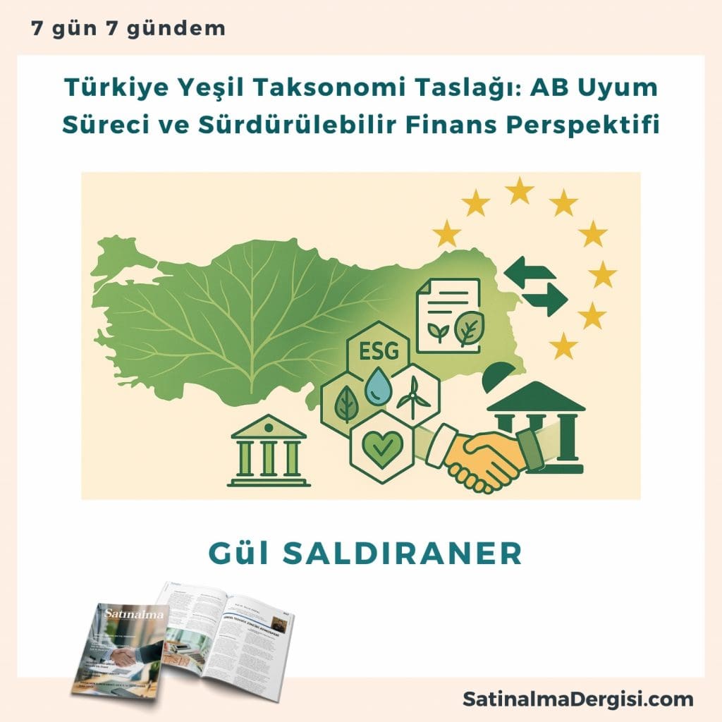 Türkiye Yeşil Taksonomi Taslağı Ab Uyum Süreci Ve Sürdürülebilir Finans Perspektifi Satınalma Dergisi 7 Gün 7 Gündem