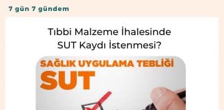 Tıbbi Malzeme İhalesinde Sut Kaydı İstenmesi