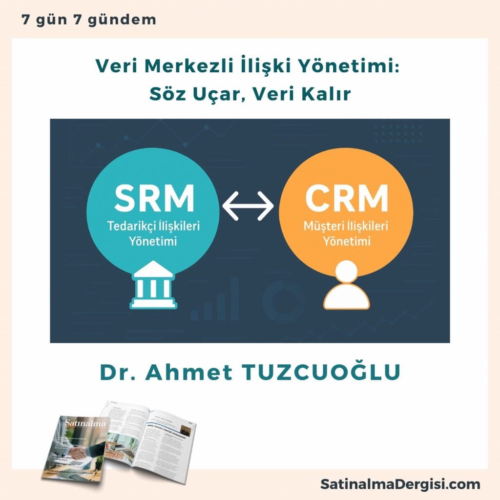 Veri Merkezli İlişki Yönetimi Söz Uçar, Veri Kalır Satınalma Dergisi 7 Gün 7 Gündem