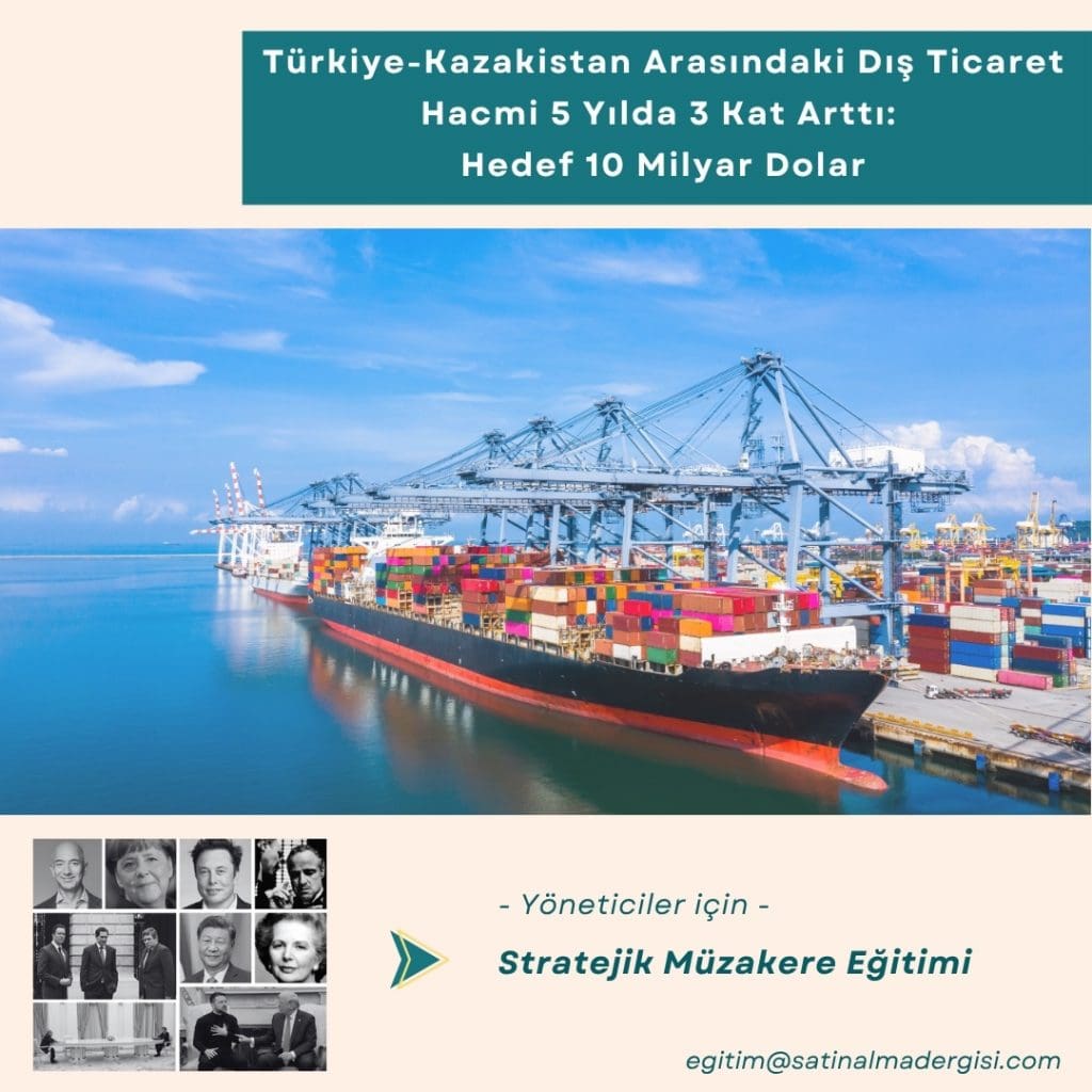 Yöneticiler Için Stratejik Müzakere Eğitimi Haber Türkiye Kazakistan Arasındaki Dış Ticaret Hacmi 5 Yılda 3 Kat Arttı Hedef 10 Milyar Dolar