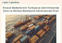 İhracat Bedellerinin Türkiye’ye Getirilmesinde Süre Ve Merkez Bankasına Satılmasında Oran Satınalma Dergisi 7 Gün 7 Gündem