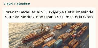 İhracat Bedellerinin Türkiye’ye Getirilmesinde Süre Ve Merkez Bankasına Satılmasında Oran Satınalma Dergisi 7 Gün 7 Gündem