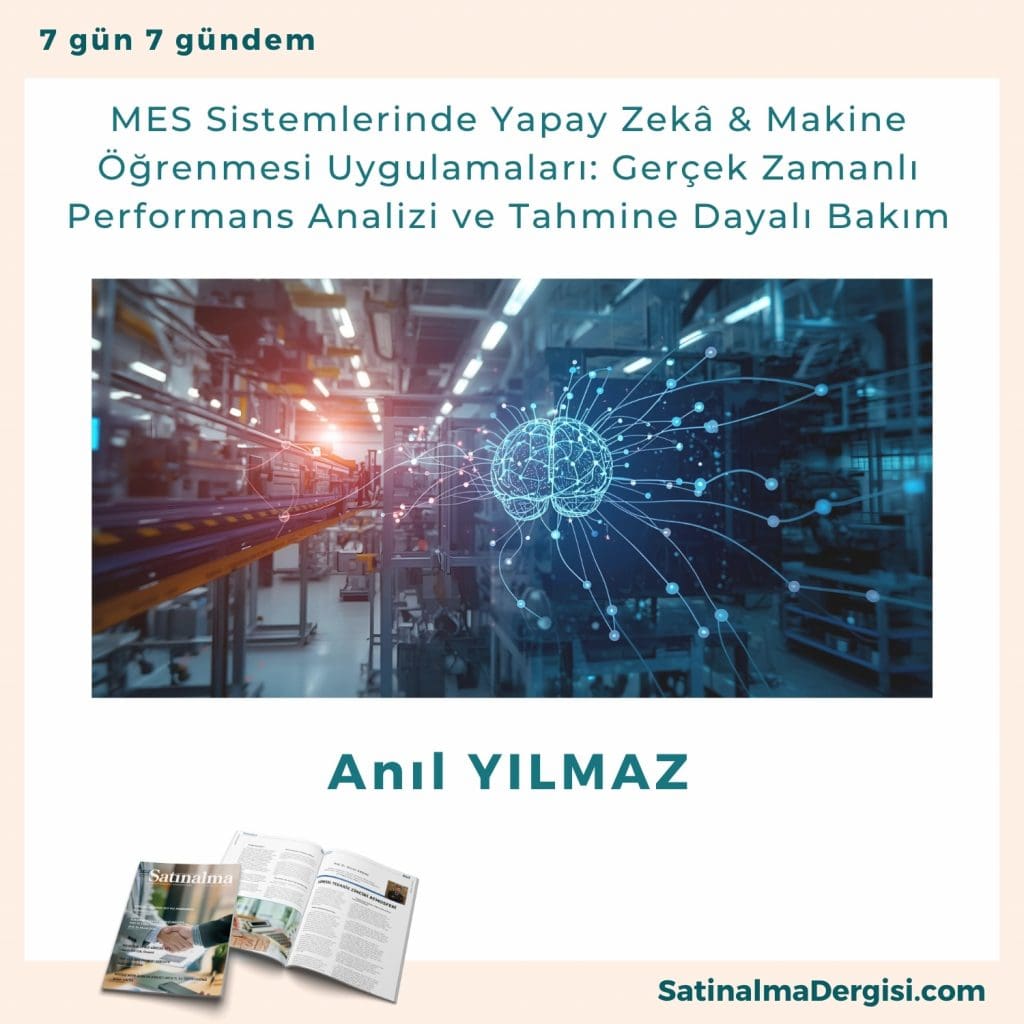 Mes Sistemlerinde Yapay Zekâ & Makine öğrenmesi Uygulamaları Gerçek Zamanlı Performans Analizi Ve Tahmine Dayalı Bakım Satınalma Dergisi 7 Gün 7 Gündem