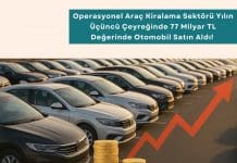şirket Operasyonlarında Filo Yönetimi Eğitmi Haber Operasyonel Araç Kiralama Sektörü Yılın üçüncü çeyreğinde 77 Milyar Tl Değerinde Otomobil Satın Aldı!