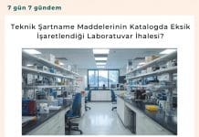 Teknik Şartname Maddelerinin Katalogda Eksik İşaretlendiği Laboratuvar İhalesi? Teknik şartname Maddelerinin Katalogda Eksik İşaretlendiği Laboratuvar İhalesi Satınalma Dergisi 7 Gün 7 Gündem
