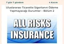 Uluslararası Ticarette Sigortanın ödeme Yapmayacağı Durumlar – Bölüm 2