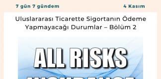Uluslararası Ticarette Sigortanın ödeme Yapmayacağı Durumlar – Bölüm 2