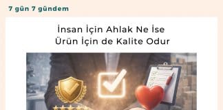 İnsan İçin Ahlak Ne İse ürün İçin De Kalite Odur Satınalma Dergisi 7 Gün 7 Gündem