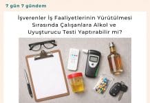 İşverenler İş Faaliyetlerinin Yürütülmesi Sırasında çalışanlara Alkol Ve Uyuşturucu Testi Yaptırabilir Mi Satınalma Dergisi 7 Gün 7 Gündem