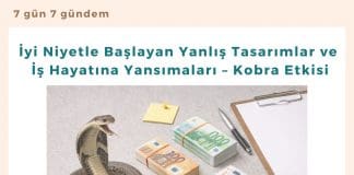 İyi Niyetle Başlayan Yanlış Tasarımlar Ve İş Hayatına Yansımaları – Kobra Etkisi Satınalma Dergisi 7 Gün 7 Gündem