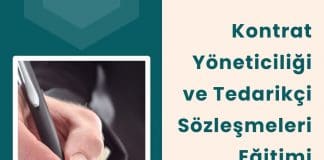 Kontrat Yöneticiliği Ve Tedarikçi Sözleşmeleri Eğitimi
