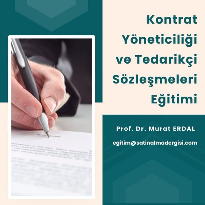 Kontrat Yöneticiliği Ve Tedarikçi Sözleşmeleri Eğitimi