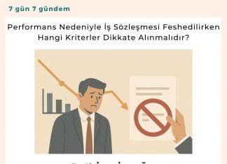 Performans Nedeniyle İş Sözleşmesi Feshedilirken Hangi Kriterler Dikkate Alınmalıdır? Performans Nedeniyle İş Sözleşmesi Feshedilirken Hangi Kriterler Dikkate Alınmalıdır Satınalma Dergisi 7 Gün 7 Gündem