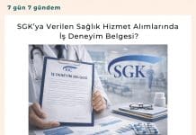 Sgk’ya Verilen Sağlık Hizmet Alımlarında İş Deneyim Belgesi Satınalma Dergisi 7 Gün 7 Gündem