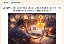 Çalışma Koşullarında Esaslı Değişikliğin İşçiye Mail Olarak Bildirilmesi Yeterli midir? çalışma Koşullarında Esaslı Değişikliğin İşçiye Mail Olarak Bildirilmesi Yeterli Midir Satınalma Dergisi 7 Gün 7 Gündem