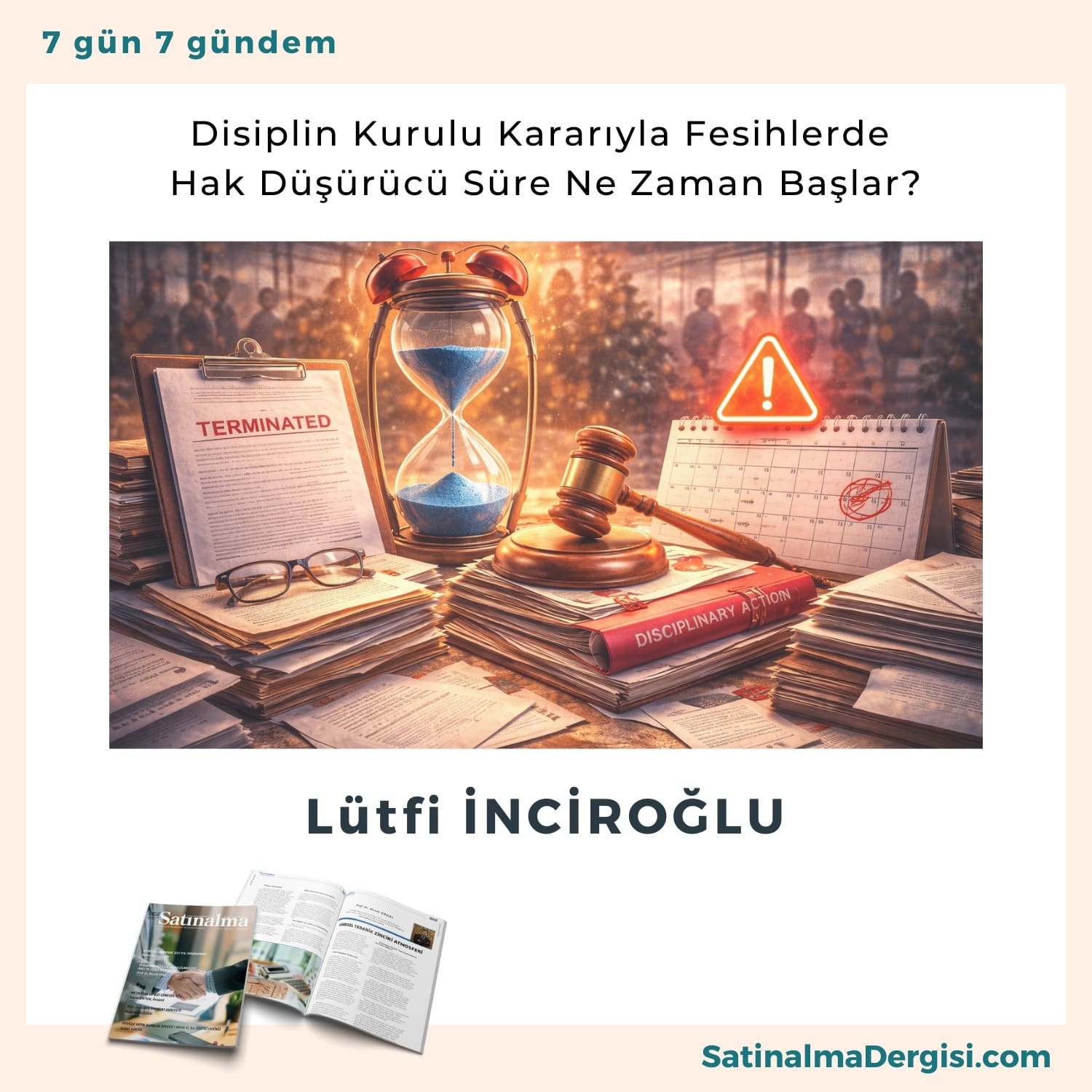 Disiplin Kurulu Kararıyla Fesihlerde Hak Düşü Rücü Süre Ne Zaman Başlar Satınalma Dergisi 7 Gün 7 Gündem