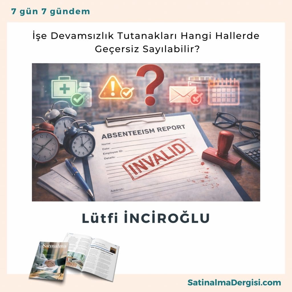 İşe Devamsızlık Tutanakları Hangi Hallerde Geçersiz Sayılabilir Satınalma Dergisi 7 Gün 7 Gündem
