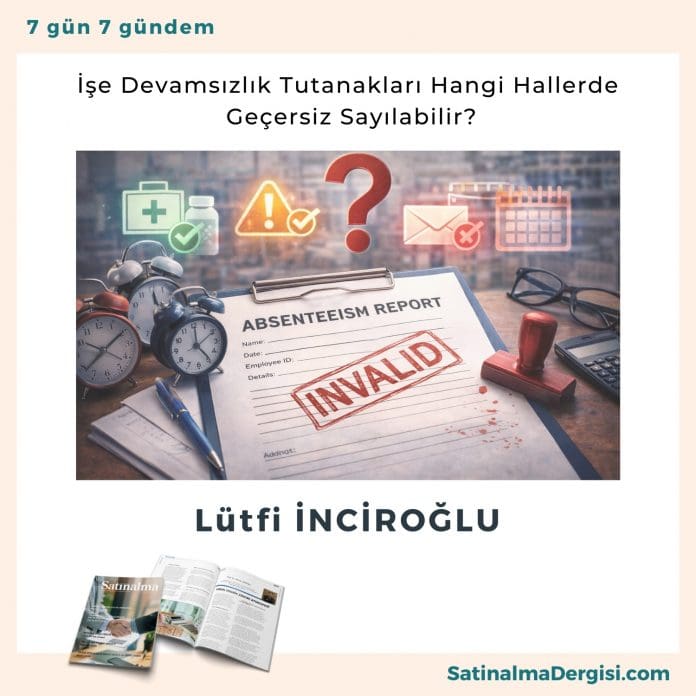 İşe Devamsızlık Tutanakları Hangi Hallerde Geçersiz Sayılabilir Satınalma Dergisi 7 Gün 7 Gündem