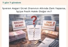 İşveren Asgari ücret Oranının Altında Zam Yaparsa, İşçiye Fesih Hakkı Doğar Mı Satınalma Dergisi 7 Gün 7 Gündem