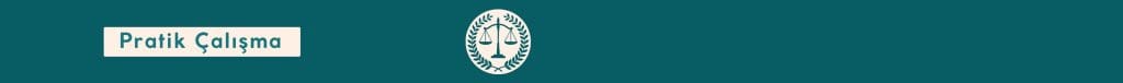 Pratik çalışma Dava Dosyası