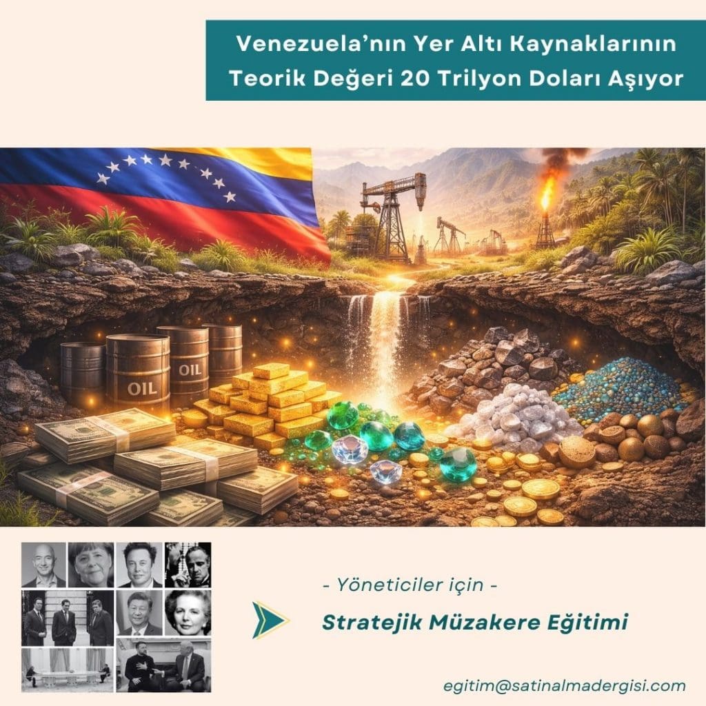Yöneticiler Için Stratejik Müzakere Eğitimi Haber Venezuela’nın Yer Altı Kaynaklarının Teorik Değeri 20 Trilyon Doları Aşıyor