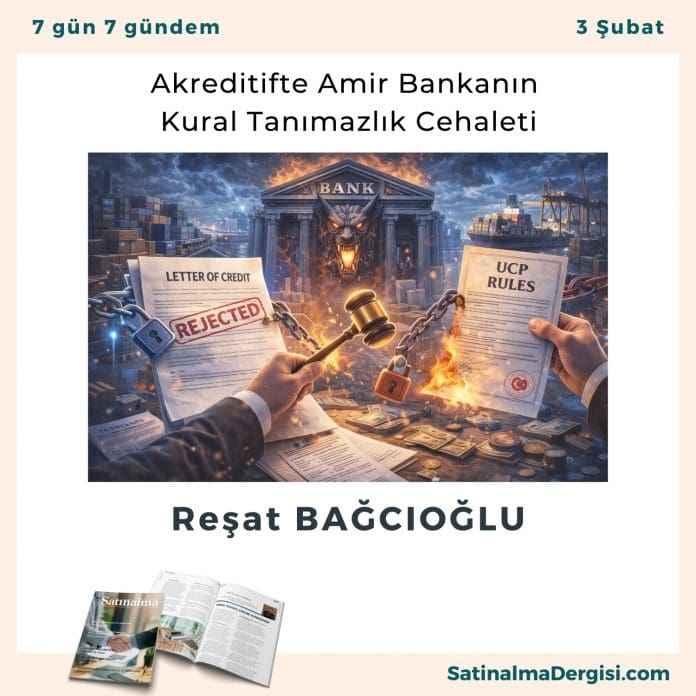Akreditifte Amir Bankanın Kural Tanımazlık Cehaleti Satınalma Dergisi 7 Gün 7 Gündem