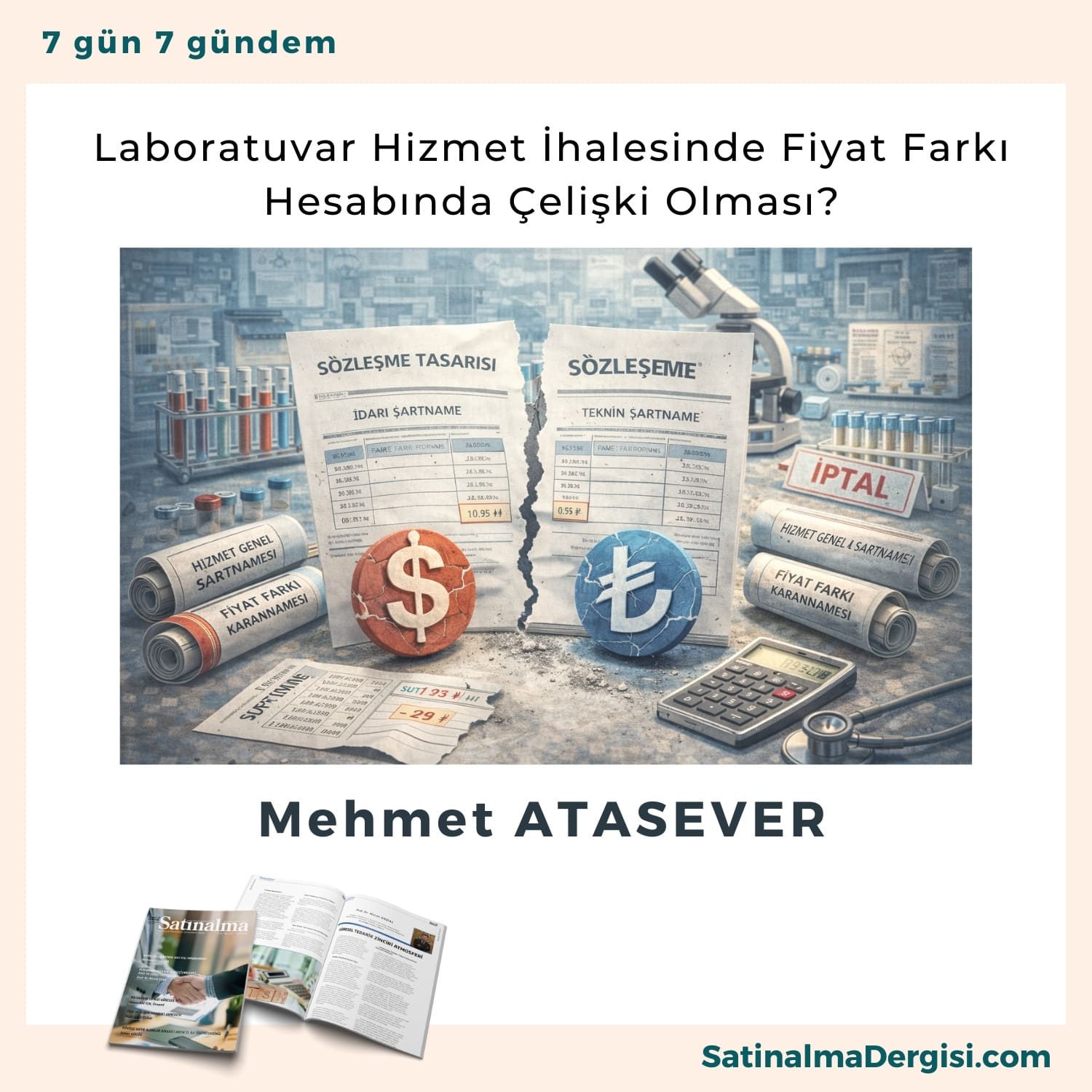 Laboratuvar Hizmet İhalesinde Fiyat Farkı Hesabında çelişki Olması Satınalma Dergisi 7 Gün 7 Gündem