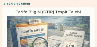 Tarife Bilgisi (gti̇p) Tespit Talebi Satınalma Dergisi 7 Gün 7 Gündem