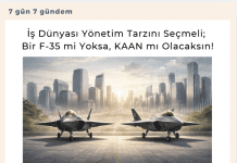 İş Dünyası Yönetim Tarzını Seçmeli Bir F 35 Mi Yoksa, Kaan Mı Olacaksın Satınalma Dergisi 7 Gün 7 Gündem