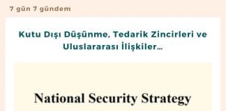 Kutu Dışı Düşünme, Tedarik Zincirleri Ve Uluslararası İlişkiler… Satınalma Dergisi 7 Gün 7 Gündem