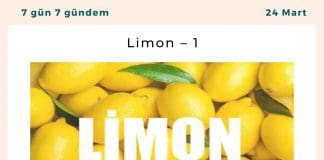Limon – 1 Satınalma Dergisi 7 Gün 7 Gündem