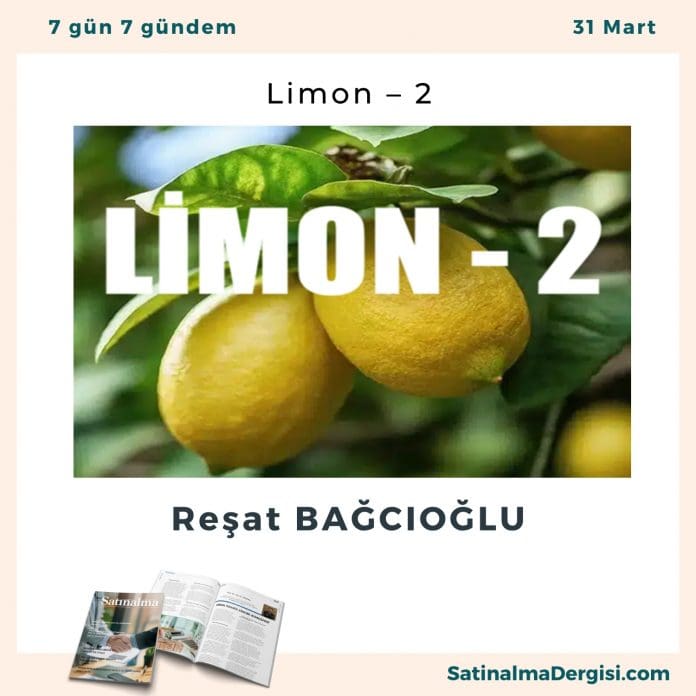 Limon – 2 Satınalma Dergisi 7 Gün 7 Gündem