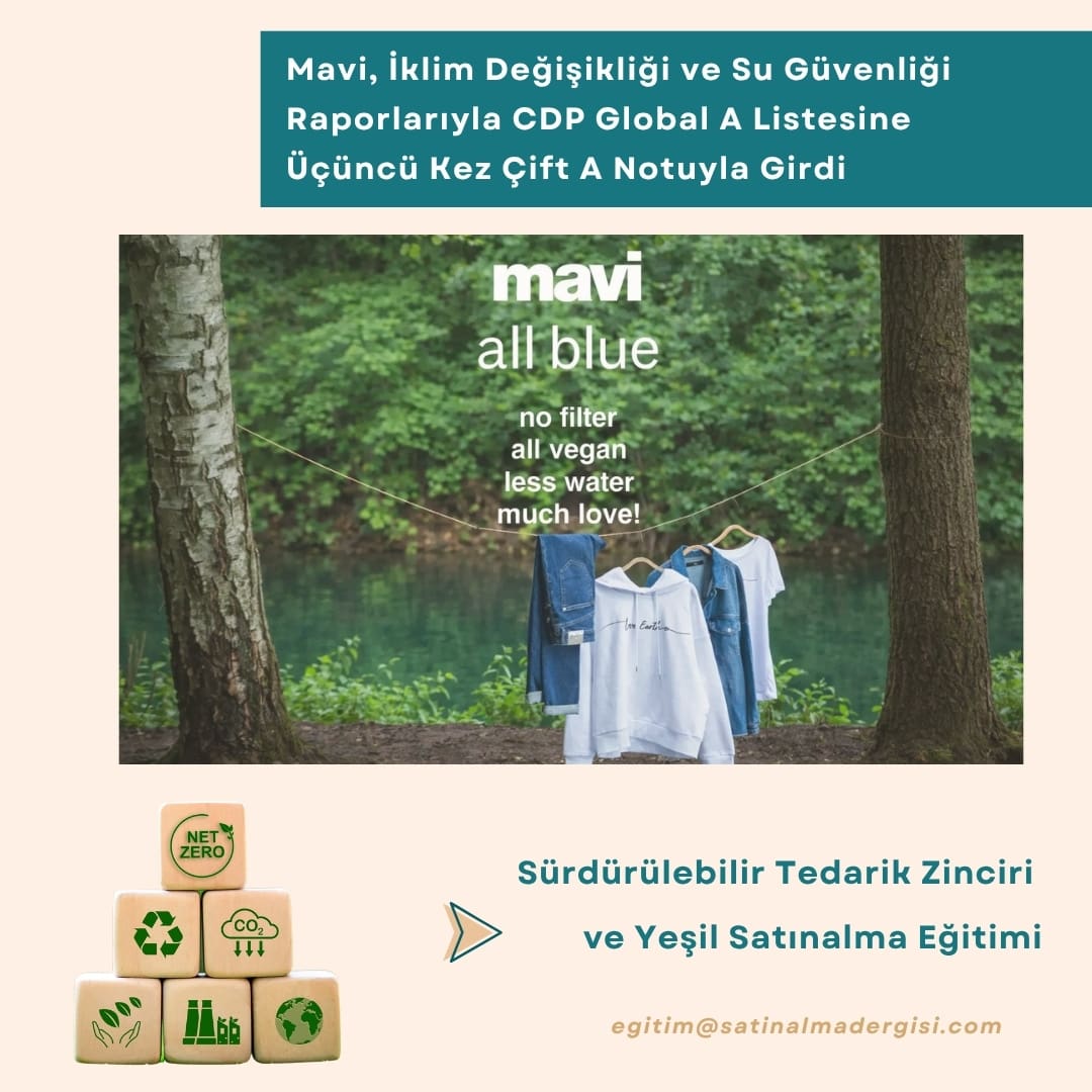 Sürdürülebilir Tedarik Zinciri Ve Yeşil Satınalma Eğitimi Haber Mavi, İklim Değişikliği Ve Su Güvenliği Raporlarıyla Cdp Global A Listesine üçüncü Kez çift A Notuyla Girdi