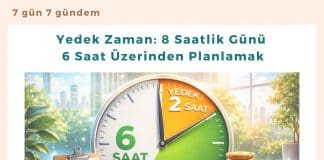 Yedek Zaman 8 Saatlik Günü 6 Saat üzerinden Planlamak Satınalma Dergisi 7 Gün 7 Gündem