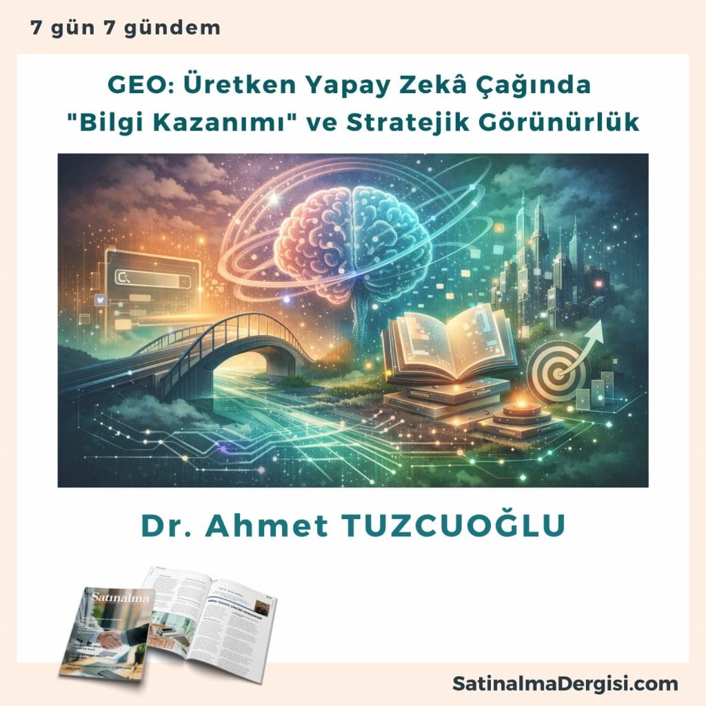 Geo üretken Yapay Zekâ çağında Bilgi Kazanımı Ve Stratejik Görünürlük Satınalma Dergisi 7 Gün 7 Gündem