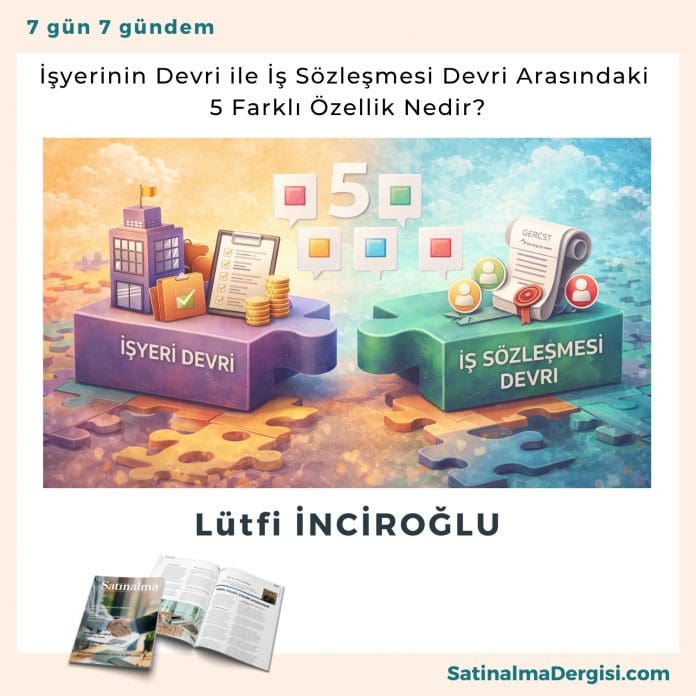 İşyerinin Devri Ile İş Sözleşmesi Devri Arasındaki 5 Farklı özellik Nedir Satınalma Dergisi 7 Gün 7 Gündem
