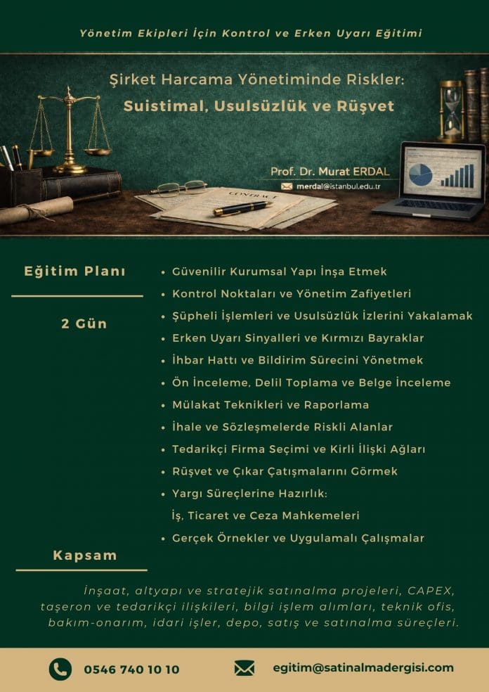 şirket Harcama Yönetiminde Riskler Suistimal, Usulsüzlük Ve Rüşvet