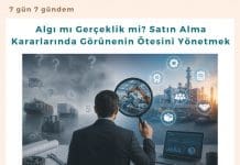 Algı mı Gerçeklik mi? Satın Alma Kararlarında Görünenin Ötesini Yönetmek Algı Mı Gerçeklik Mi Satın Alma Kararlarında Görünenin ötesini Yönetmek Satınalma Dergisi 7 Gün 7 Gündem