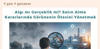 Algı Mı Gerçeklik Mi Satın Alma Kararlarında Görünenin ötesini Yönetmek Satınalma Dergisi 7 Gün 7 Gündem