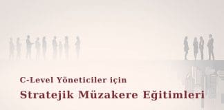 C Level Yöneticiler Için Stratejik Müzakere Eğitimleri