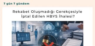 Rekabet Oluşmadığı Gerekçesiyle İptal Edilen Hbys İhalesi Satınalma Dergisi 7 Gün 7 Gündem