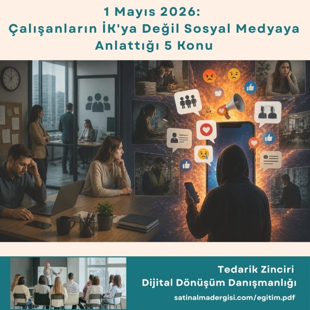 Tedarik Zinciri Dijital Dönüşüm Danışmanlığı Haber 1 Mayıs 2026 çalışanların İk'ya Değil Sosyal Medyaya Anlattığı 5 Konu