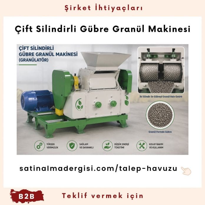 Alım Talebi çift Silindirli Gübre Granül Makinesi