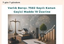 Varlık Barışı 7582 Sayılı Kanun Geçici Madde 19 üzerine Satınalma Dergisi 7 Gün 7 Gündem