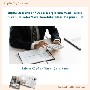 Vergi Borçlarına Yeni Taksit